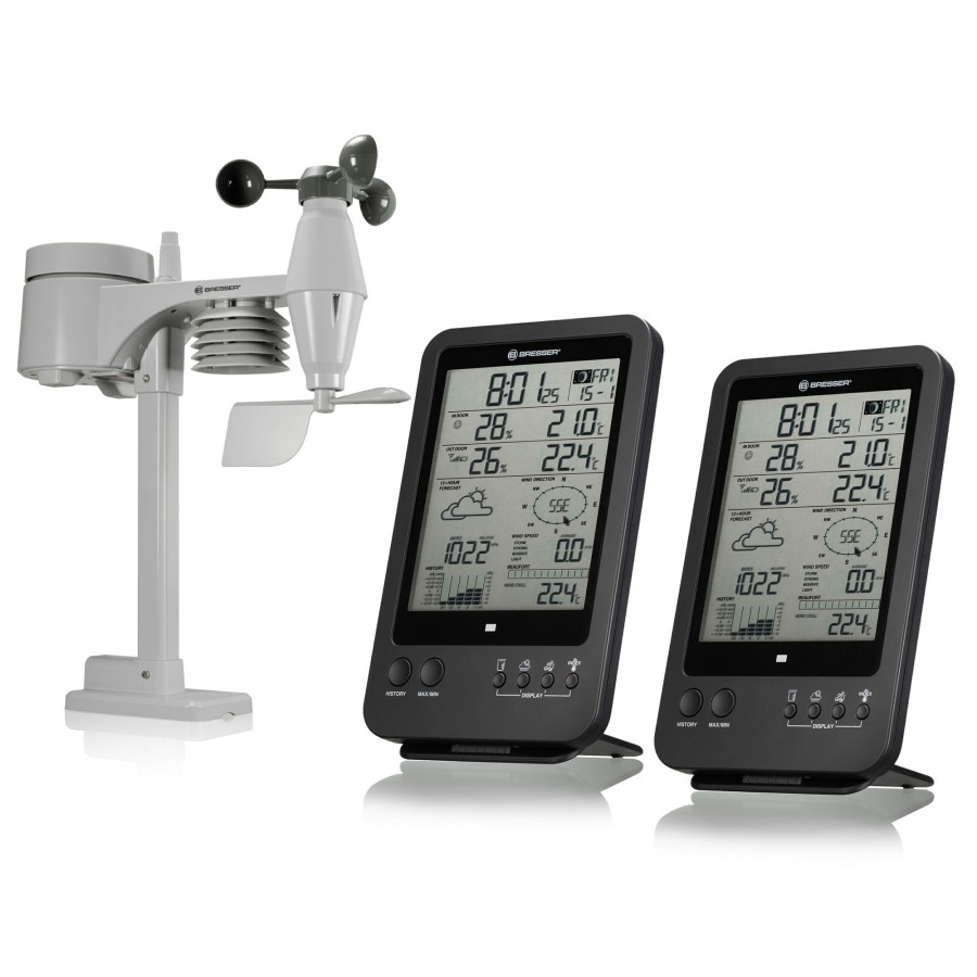 Wettercenter | Bresser Bresser 5-In-1-Wetterstation Inkl. Zusatzlicher Basisstation