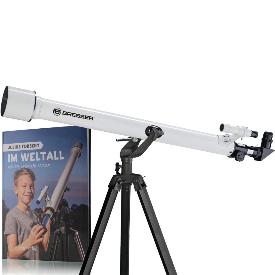 Astronomie | Bresser Bresser Classic 60/900 Az Linsenteleskop Mit Buch ''Julius Forscht Im Weltall''