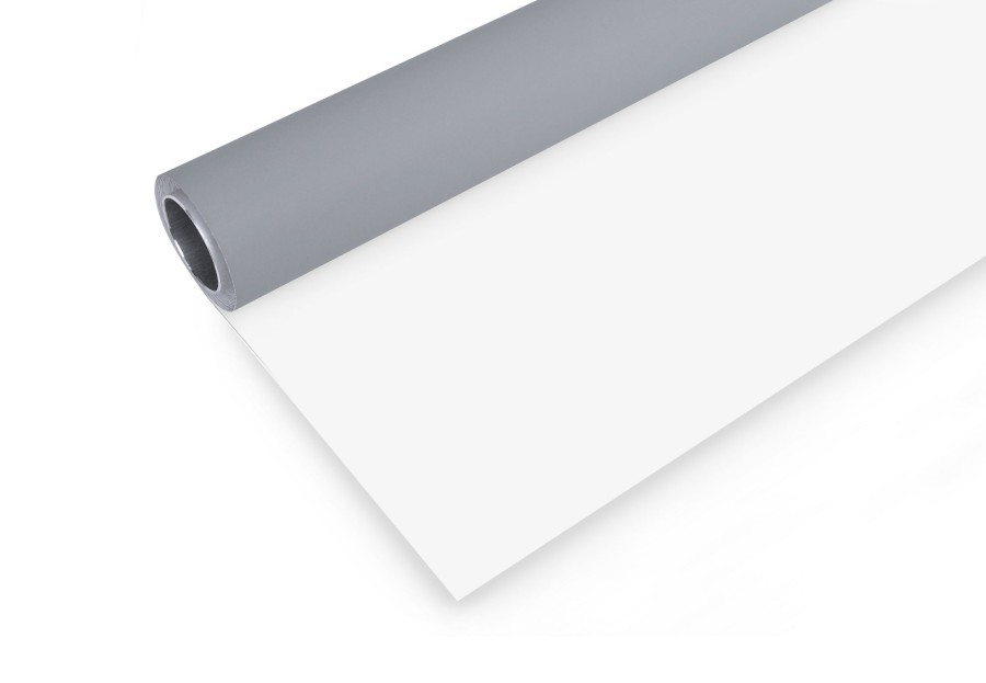 Vinylhintergrunde | Bresser Bresser Vinyl Hintergrundrolle 2,00 X 4M Grau/Weis