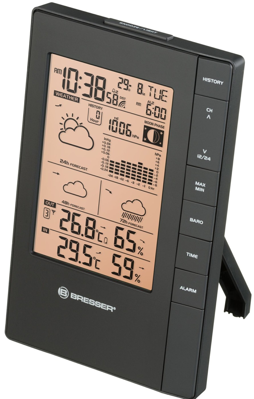 Wetterstationen | Bresser Bresser Tendence Fsx Wetterstation Mit 3-Tages-Vorhersage