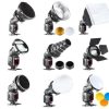 Spotvorsatze | Bresser Bresser Br-Set7 7-Teiliges Lichtformerset Fur Kamerablitze