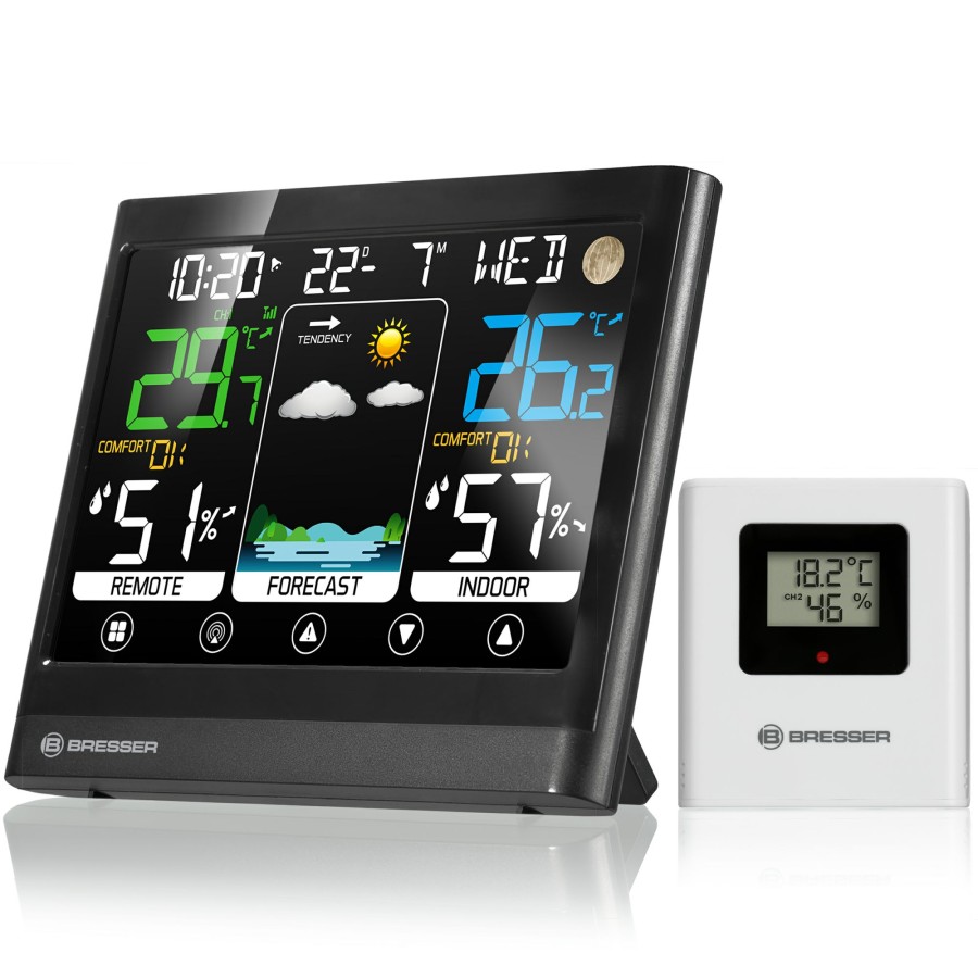 Wetterstationen | Bresser Bresser Meteotemp Bf Wetterstation Mit Touch-Display