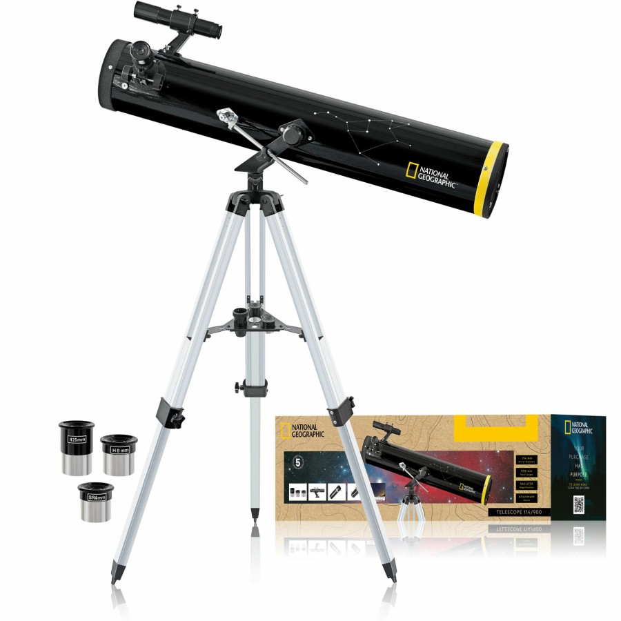 Astronomie | Bresser National Geographic 114/900 Reflektor Teleskop Az