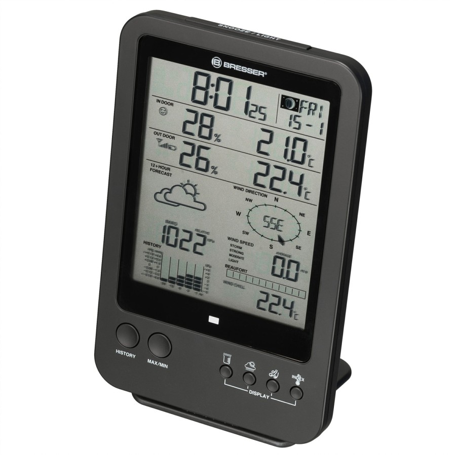 Wettercenter | Bresser Bresser 5-In-1 Wetterstation Schwarz