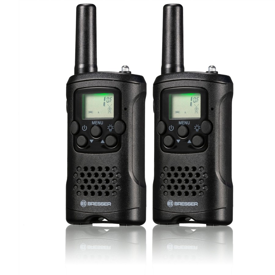 Camping Ausrustung | Bresser Bresser Fm Walkie Talkie 2Er Set Mit Hoher Reichweite Bis Zu 6 Km Und Frei-Hand-Funktion