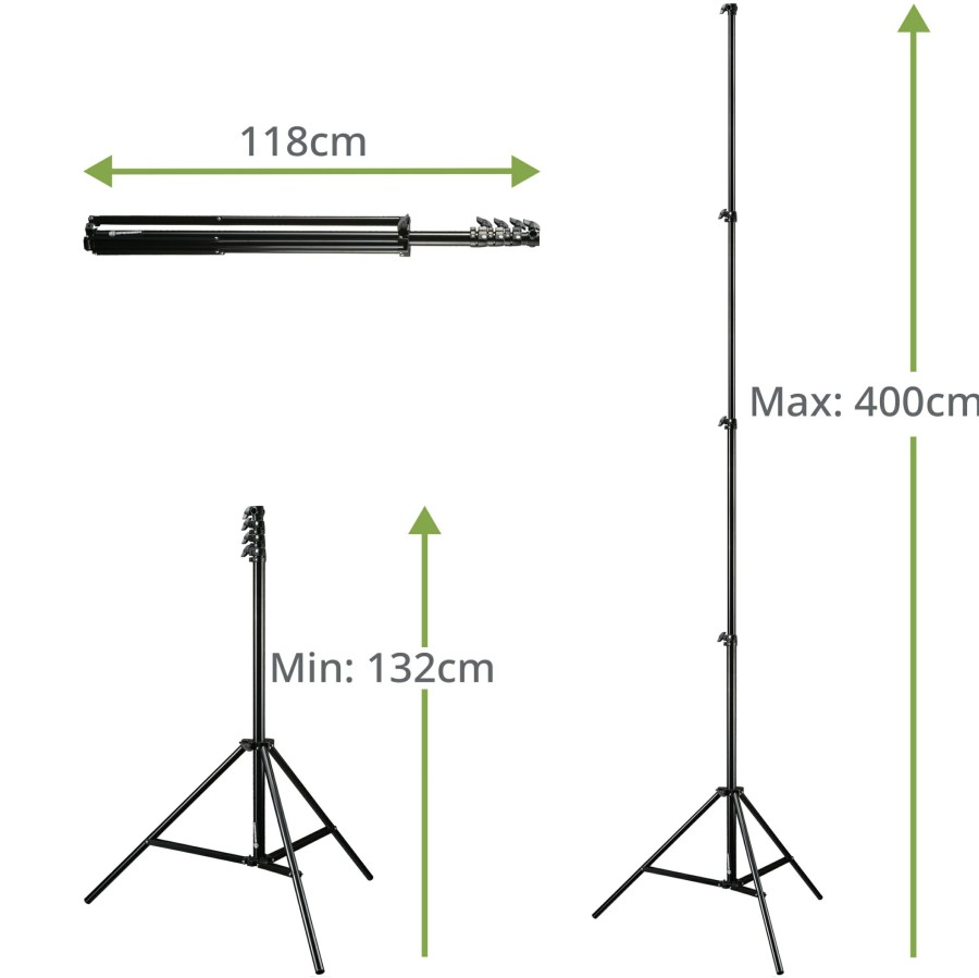 Lampenstative | Bresser Bresser Br-Tp400R Lampenstativ 400Cm
