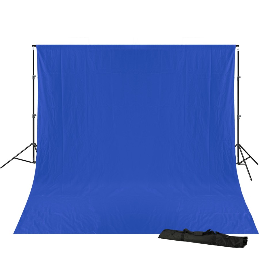 Hintergrundsysteme | Bresser Bresser Br-D23 Hintergrundsystem + Hintergrundtuch 3 X 4M Chromakey Blau