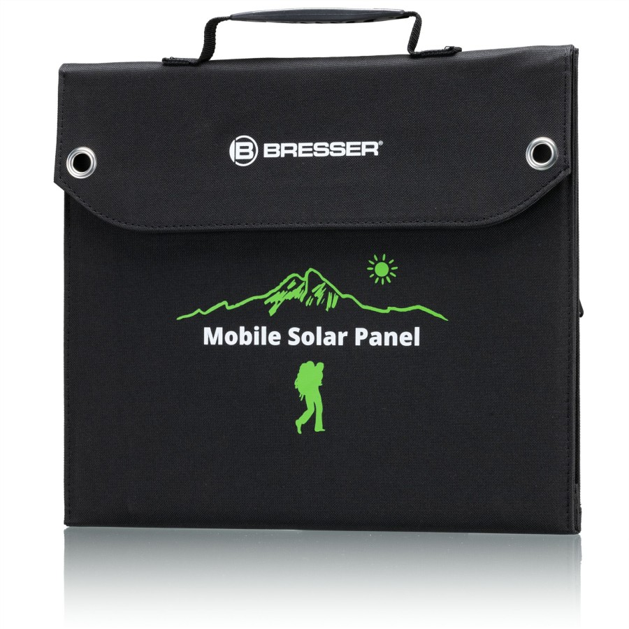 Mobile Stromversorgung | Bresser Bresser Mobiles Solar-Ladegerat 40 Watt Mit Usb- U. Dc-Anschluss