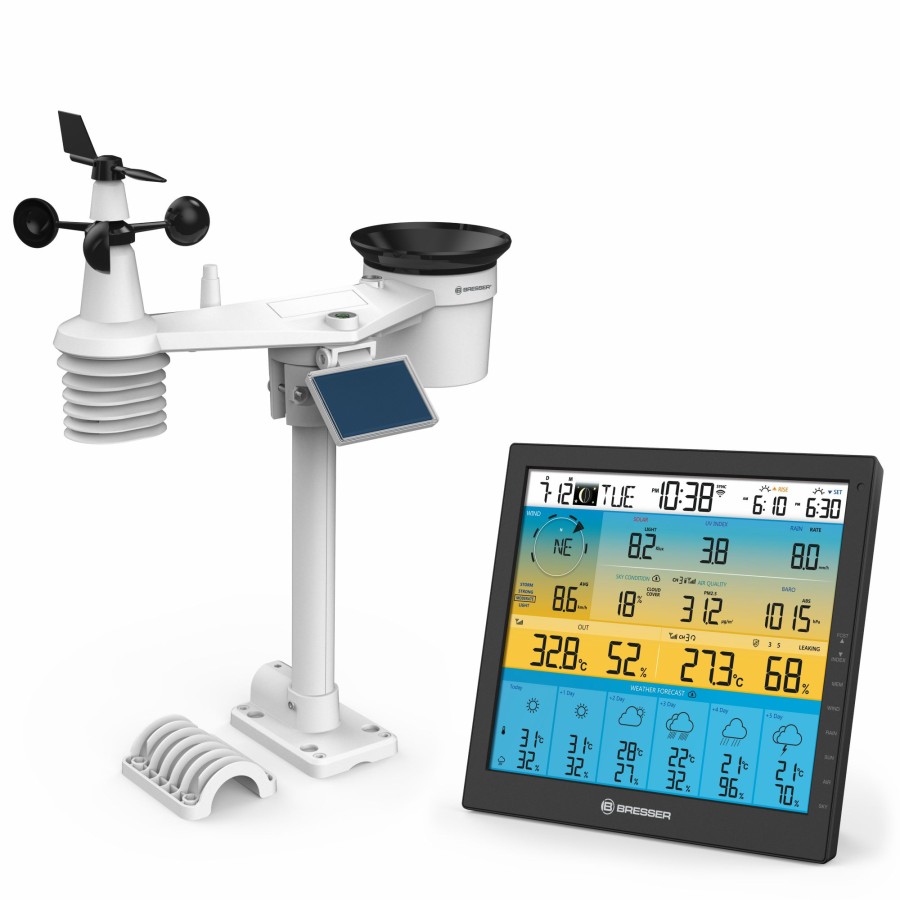 Wettercenter | Bresser Bresser 6-Tage 4Cast Pro Sf Wlan-Wetterstation 7-In-1 Solar