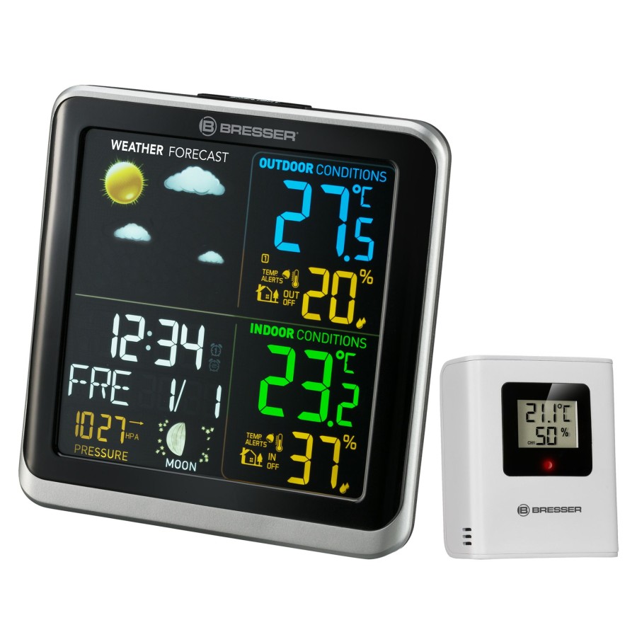 Wetterstationen | Bresser Bresser Climatemp Tb Wetterstation Mit Lcd Farbdisplay