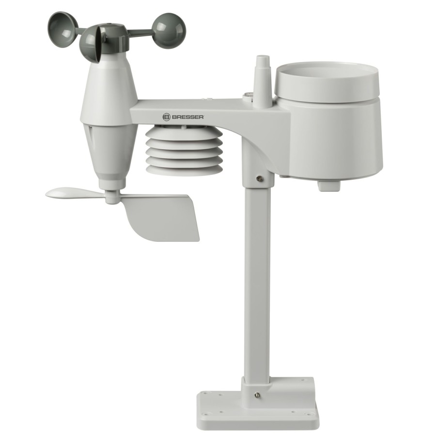 Wettercenter | Bresser Bresser Wtw 5-In-1 Wetterstation In Holzoptik