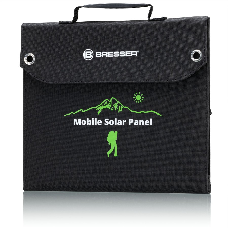 Stromversorgung | Bresser Bresser Mobiles Solar-Ladegerat 40 Watt Mit Usb- U. Dc-Anschluss