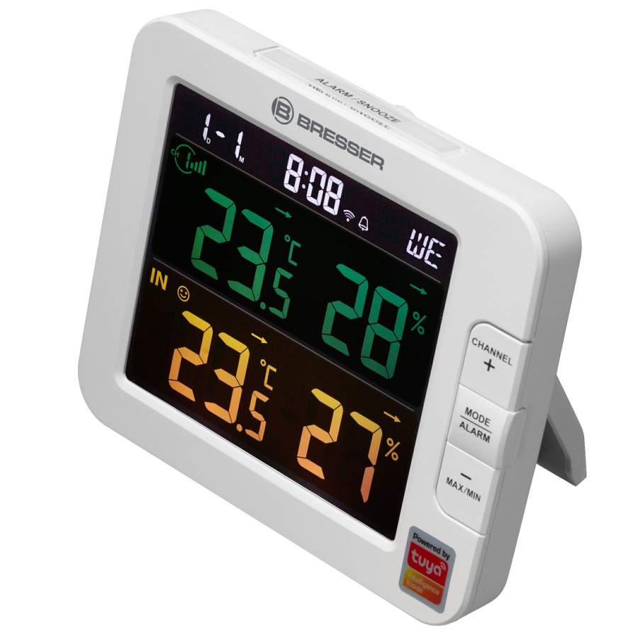 Wlan-Wetterstationen/-Center | Bresser Bresser Smart Home 7-Kanal Tuya Thermo-Hygrometer