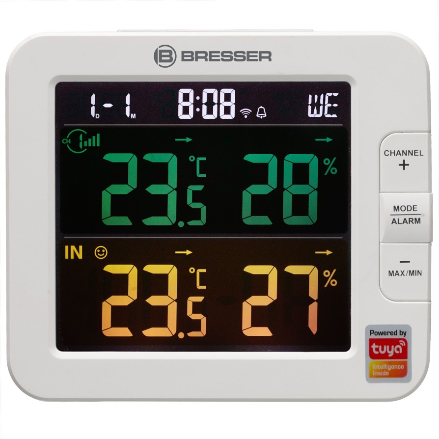 Wlan-Wetterstationen/-Center | Bresser Bresser Smart Home 7-Kanal Tuya Thermo-Hygrometer