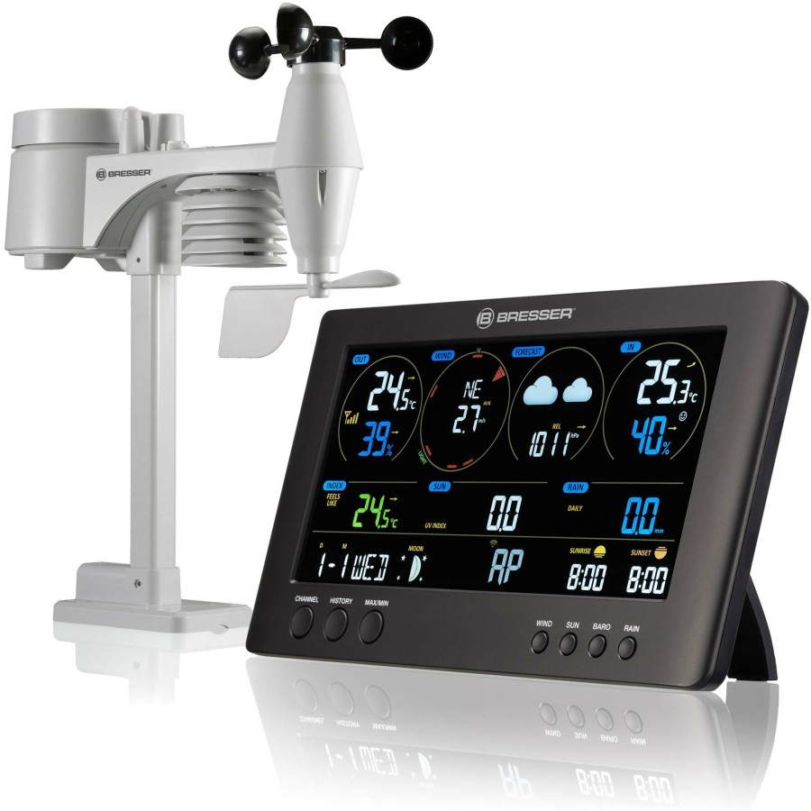 Wettercenter | Bresser Bresser Wlan Clearview Wetterstation Mit 7-In-1 Profi-Sensor