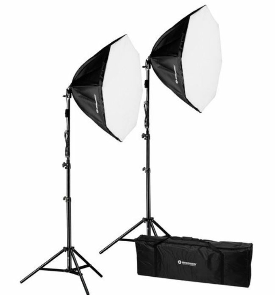 Led Sets | Bresser Bresser Br-2860 Led Softbox-Tageslichtset 2 X 50W