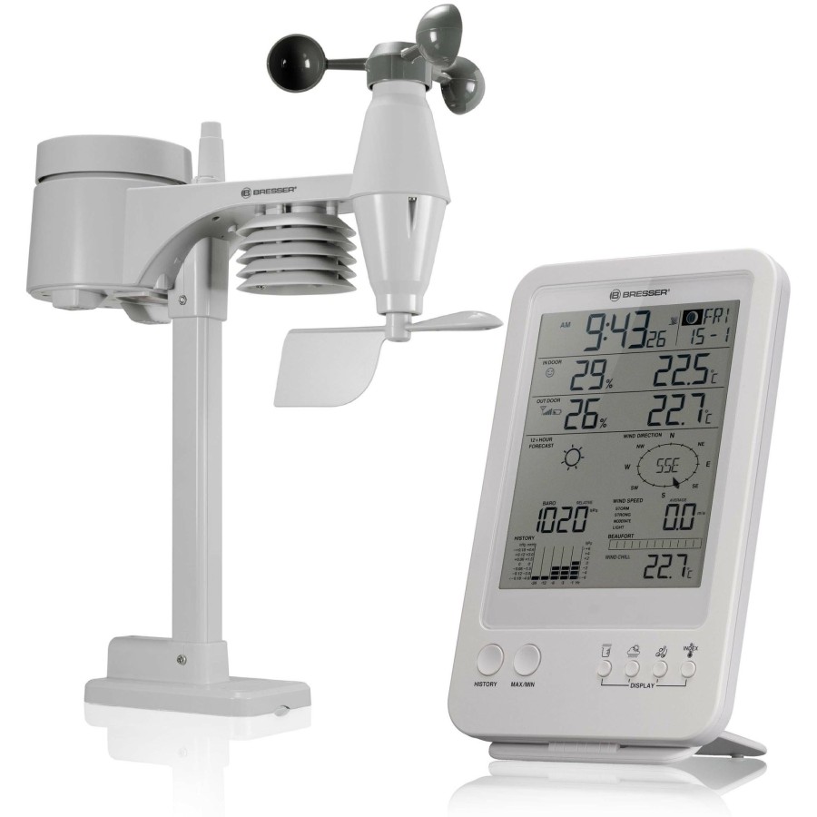 Wettercenter | Bresser Bresser 5-In-1 Wetterstation Weis