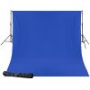 Hintergrundsysteme | Bresser Bresser Br-D24 Hintergrundsystem + Hintergrundstoff 2,5 X 3M Chromakey Blau