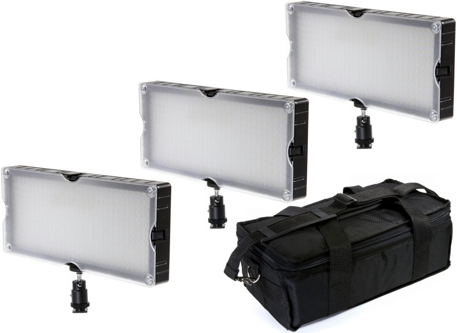 Led Sets | Bresser Bresser Sl-360 Led Flachenleuchten 3Er Set