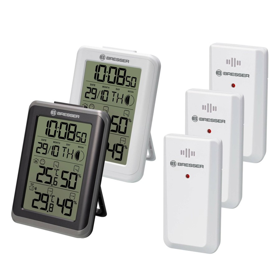 Wetterstationen | Bresser Bresser Climatemp Io Funkthermometer Jumbo Set