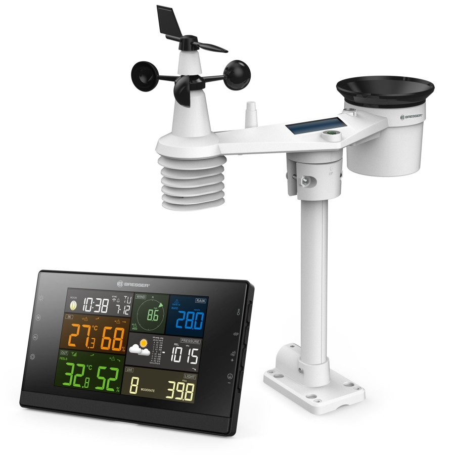 Wlan-Wetterstationen/-Center | Bresser Bresser Wlan-Wetterstation Profi-Wsc Mit 7-In-1-Sensor